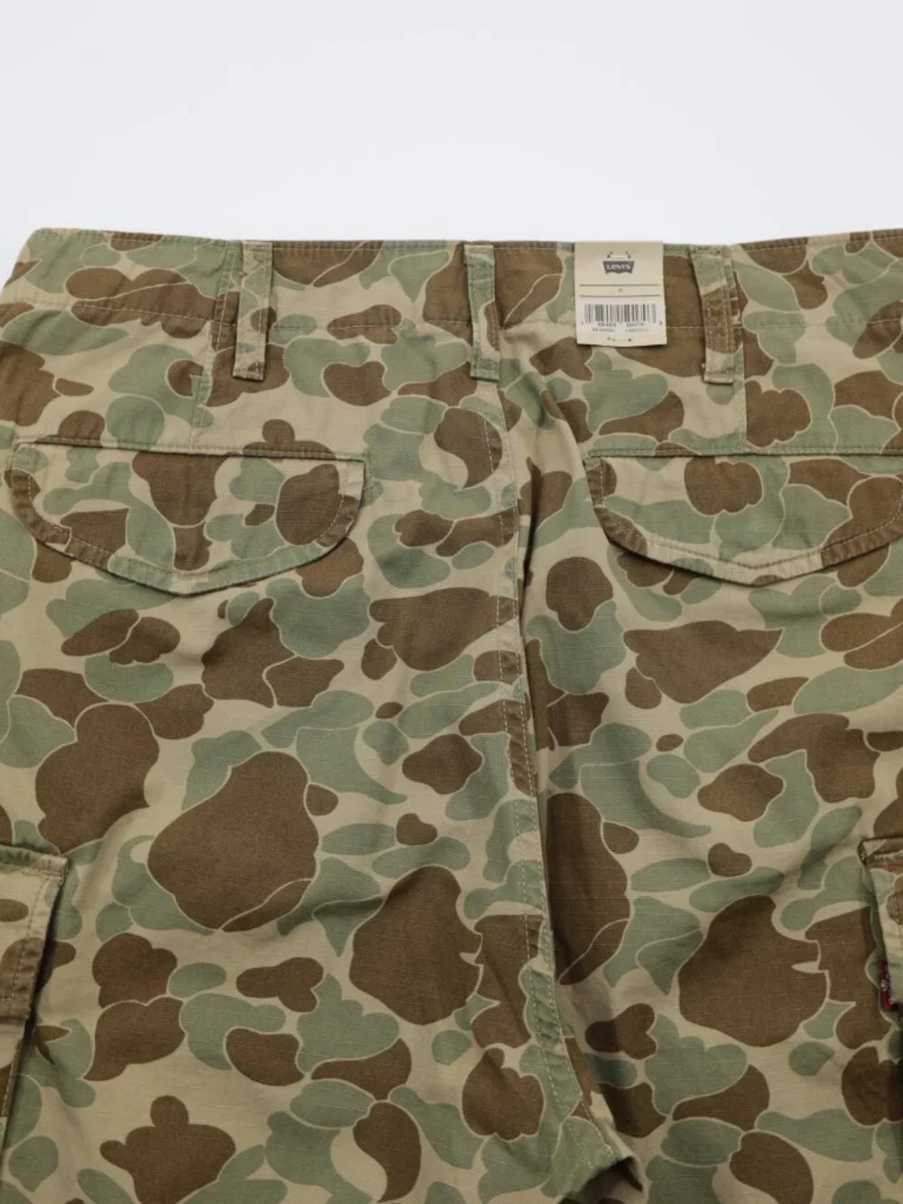 Levi's Men's Carrier Cargo Cotton Camo Comfortable Shorts‎ Green/Brown Size 34
